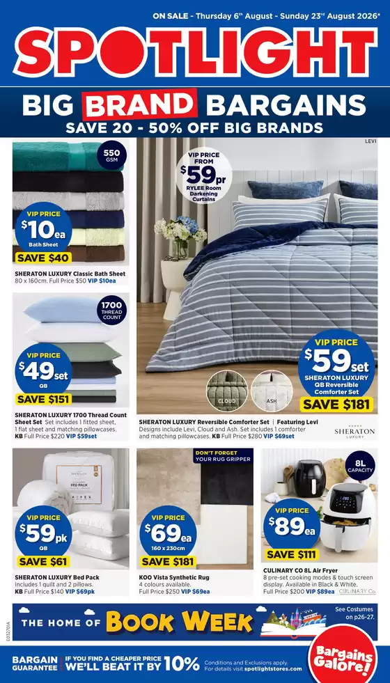 Spotlight catalogue | Big Brand Bargains | 2026-08-06T00:00:00.000Z - 2026-08-23T00:00:00.000Z