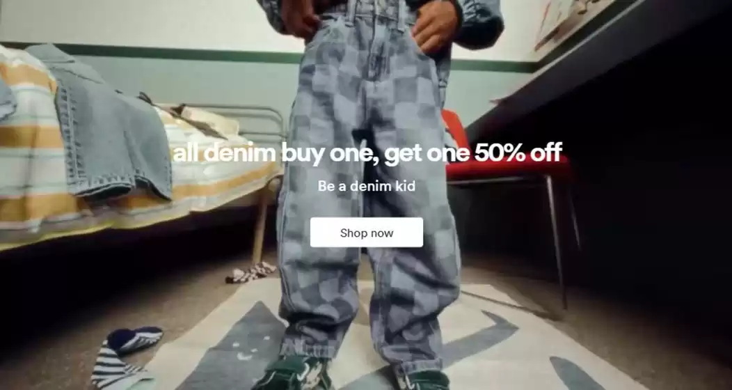 Cotton On Kids catalogue | All Denim Buy One, Get One 50% Off | 2026-08-06T00:00:00.000Z - 2026-08-16T00:00:00.000Z