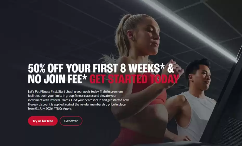 Fitness First catalogue | 50% Off Your First 8 Weeks & No Join Fee | 2026-08-06T00:00:00.000Z - 2026-08-31T00:00:00.000Z