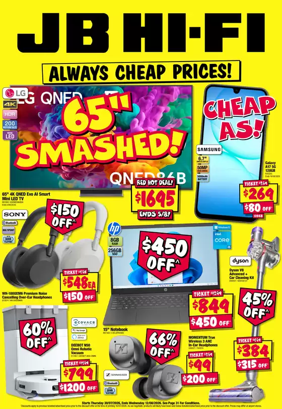 JB Hi Fi catalogue | Always Cheap Prices! | 2026-08-06T00:00:00.000Z - 2026-08-12T00:00:00.000Z