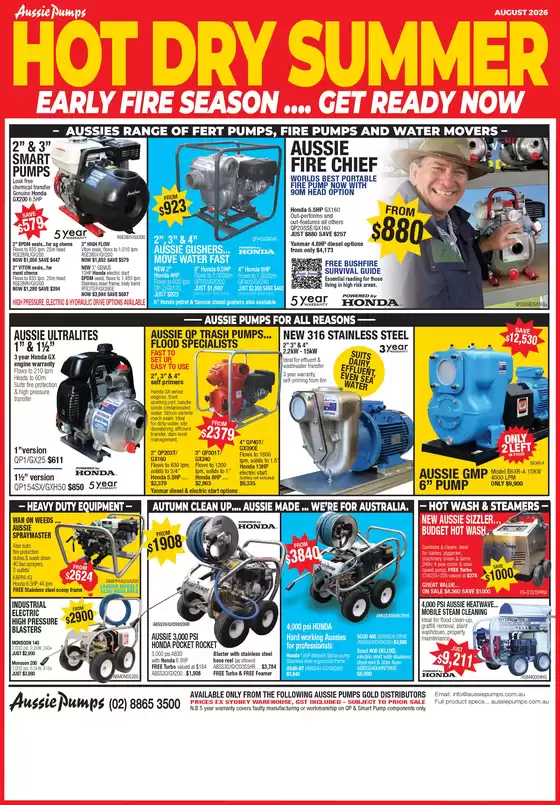 Aussie Pumps catalogue | Aussie Pumps Specials | 2026-08-07T00:00:00.000Z - 2026-08-31T00:00:00.000Z