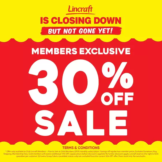 Lincraft catalogue | Members Save Sale | 2026-08-10T00:00:00.000Z - 2026-08-31T00:00:00.000Z