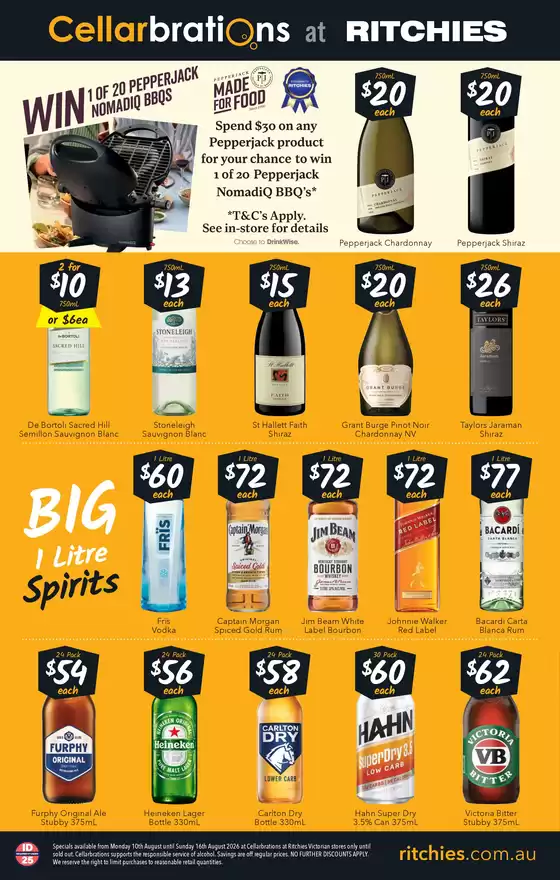 Ritchies catalogue | Cellarbrations Liquor Catalogue | 2026-08-10T00:00:00.000Z - 2026-08-16T00:00:00.000Z