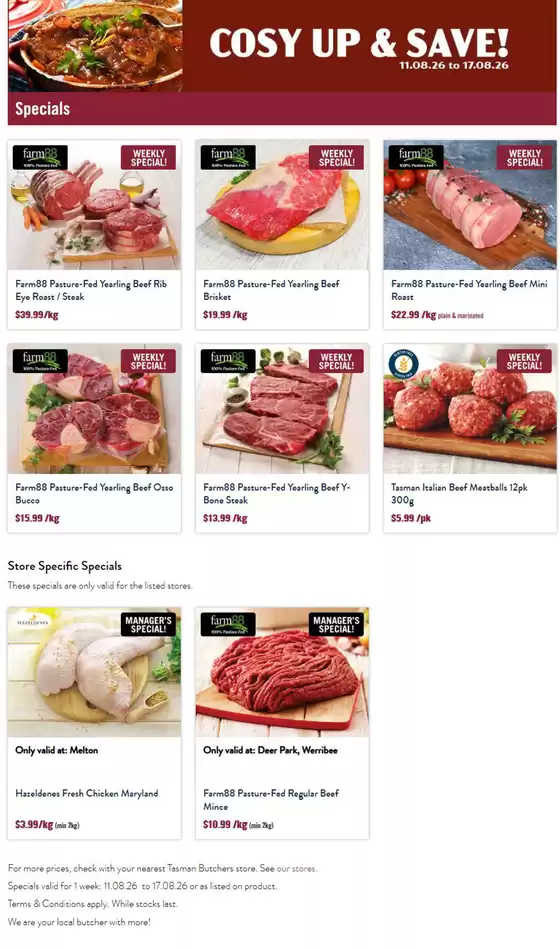 Tasman Butchers catalogue | Cosy Up & Save! | 2026-08-11T00:00:00.000Z - 2026-08-17T00:00:00.000Z