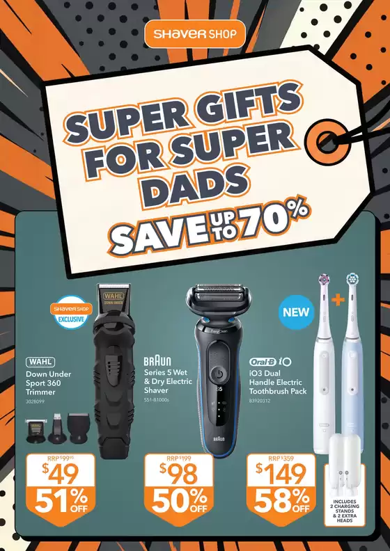 Shaver Shop catalogue | Super Gifts For Super Dads | 2026-08-11T00:00:00.000Z - 2026-09-08T00:00:00.000Z