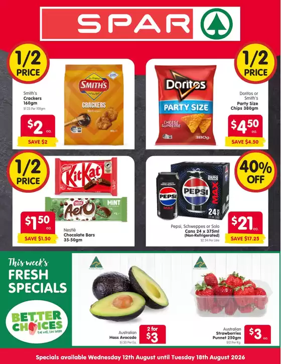 SPAR catalogue in Whittlesea VIC | Spar catalogue specials | 2026-08-12T00:00:00.000Z - 2026-08-18T00:00:00.000Z