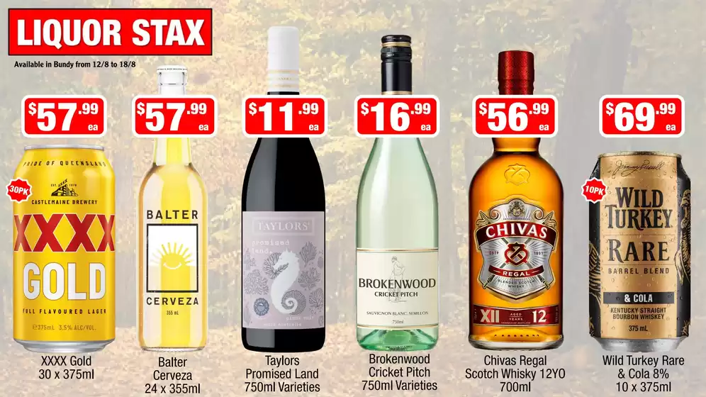 Liquor Stax catalogue in Whittlesea VIC | Offers for bargain hunters | 2026-08-12T00:00:00.000Z - 2026-08-18T00:00:00.000Z