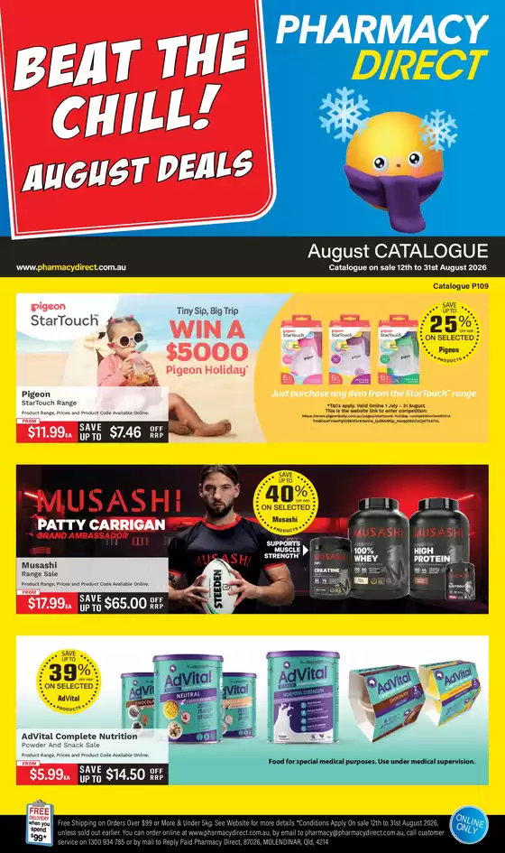 Pharmacy Direct catalogue | August Deals! | 2026-08-12T00:00:00.000Z - 2026-08-31T00:00:00.000Z