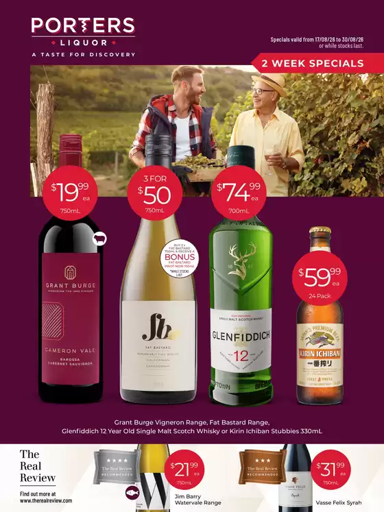 Porters catalogue | A Taste for Discovery 17/08 | 2026-08-17T00:00:00.000Z - 2026-08-30T00:00:00.000Z