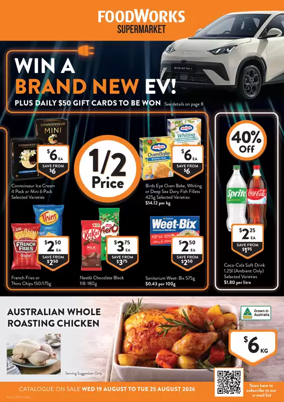 Foodworks catalogue in | Supermarket | 2026-08-19T00:00:00.000Z - 2026-08-25T00:00:00.000Z