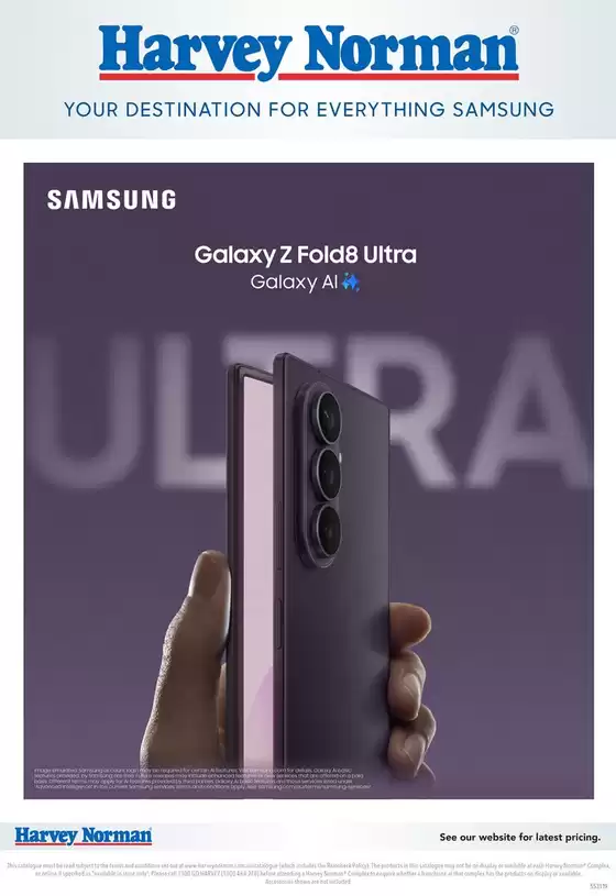 Harvey Norman catalogue in Diggers Rest VIC | Samsung Out Now 2026 Digital Catalogue | 2026-08-14T00:00:00.000Z - 2026-08-31T00:00:00.000Z
