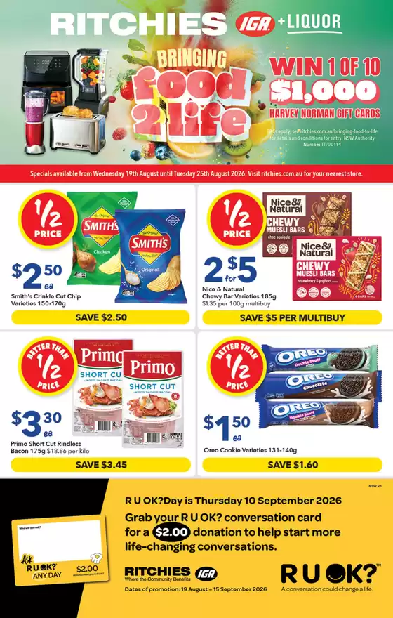 Ritchies catalogue | Sneak Peek - Ritchies Specials | 2026-08-19T00:00:00.000Z - 2026-09-15T00:00:00.000Z