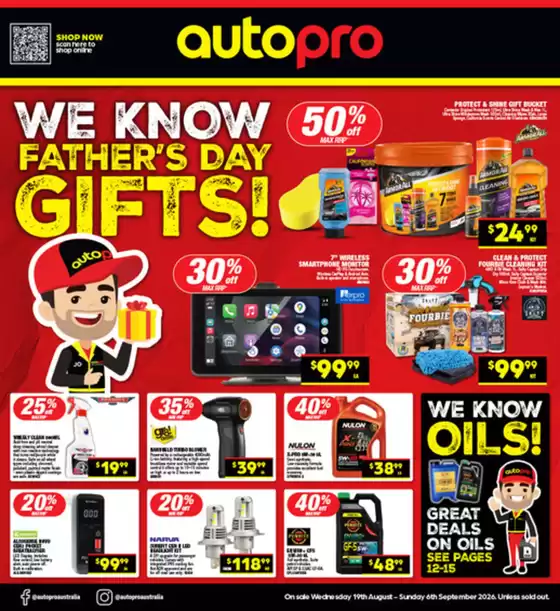 Autopro catalogue in Tamborine Mountain QLD | We Know Father's Day Gifts! | 2026-08-19T00:00:00.000Z - 2026-09-06T00:00:00.000Z