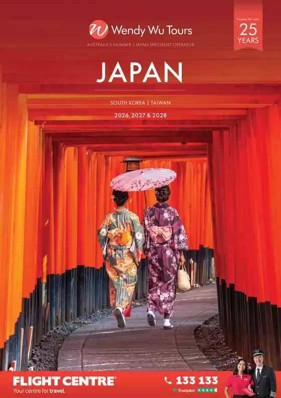 Flight Centre catalogue | Wendy Wu Japan, South Korea, Taiwan 2026, 2027 & 2028 | 2026-01-01T00:00:00.000Z - 2028-12-31T00:00:00.000Z