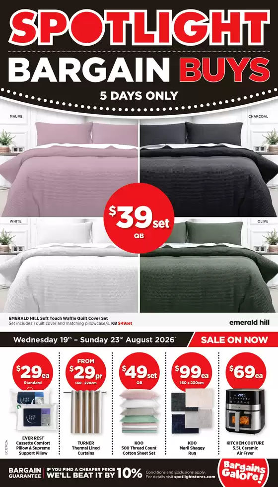 Spotlight catalogue | Bargain Buys | 2026-08-19T00:00:00.000Z - 2026-08-23T00:00:00.000Z
