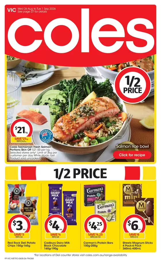 Coles catalogue in Macedon VIC | Coles Catalogue - 26th August | 2026-08-26T00:00:00.000Z - 2026-09-01T00:00:00.000Z