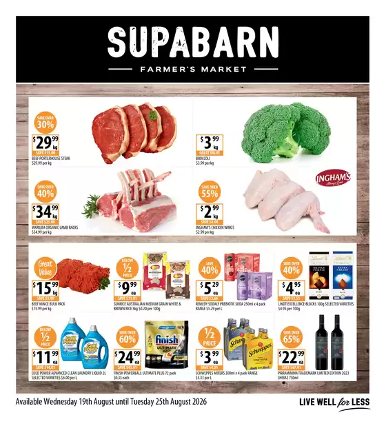 Supabarn catalogue | Weekly Specials 19/08 | 2026-08-19T00:00:00.000Z - 2026-08-25T00:00:00.000Z
