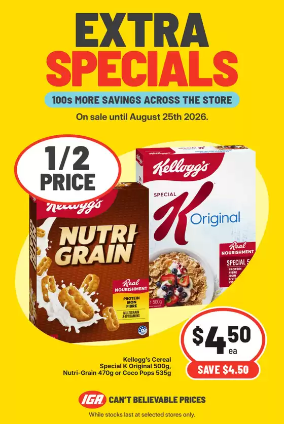 SUPA VALU IGA catalogue | Supa Big Deals This Week | 2026-08-19T00:00:00.000Z - 2026-08-25T00:00:00.000Z