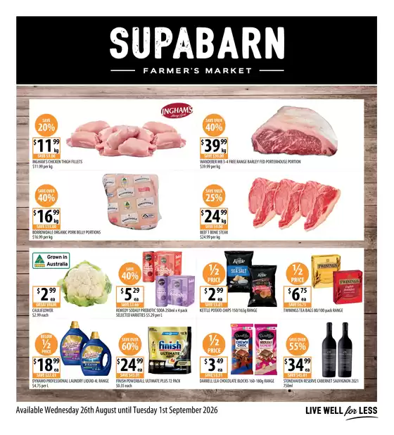 Supabarn catalogue | Weekly Specials 26/08 | 2026-08-26T00:00:00.000Z - 2026-09-01T00:00:00.000Z