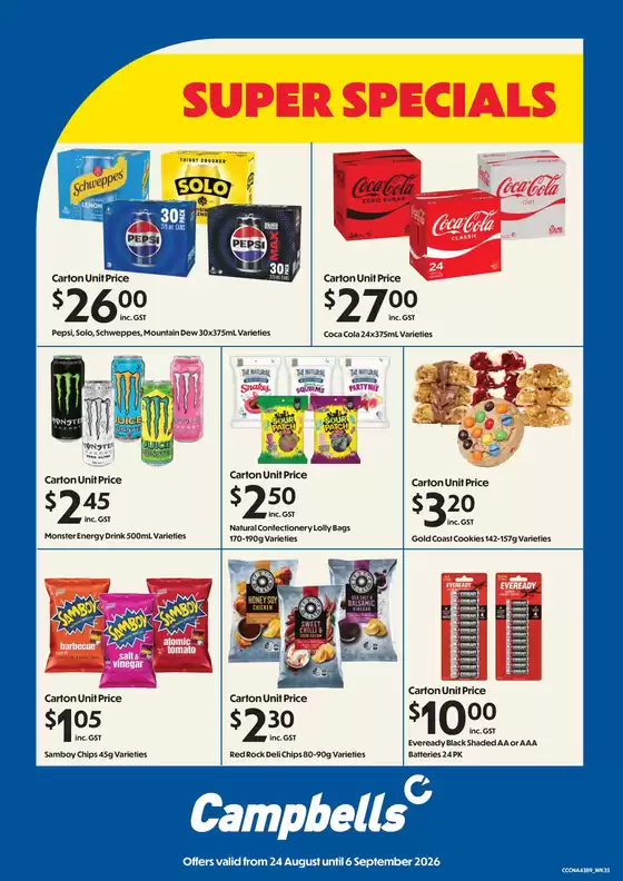 Campbells catalogue | Super Specials | 2026-08-24T00:00:00.000Z - 2026-09-06T00:00:00.000Z