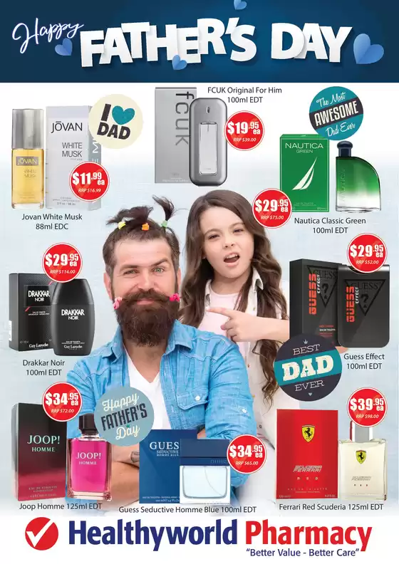Healthy World Pharmacy catalogue | Father’s Day | 2026-08-24T00:00:00.000Z - 2026-09-06T00:00:00.000Z