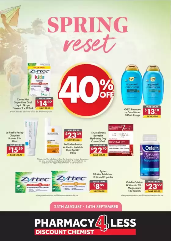 Pharmacy 4 Less catalogue | Pharmacy 4 Less catalogue specials | 2026-08-25T00:00:00.000Z - 2026-09-14T00:00:00.000Z