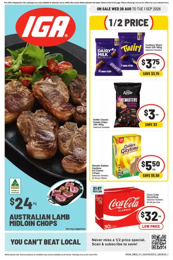 IGA catalogue | IGA 26/08 | 2026-08-26T00:00:00.000Z - 2026-09-01T00:00:00.000Z