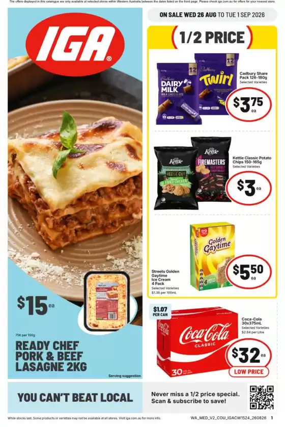 IGA catalogue | IGA 260 | 2026-08-26T00:00:00.000Z - 2026-09-01T00:00:00.000Z