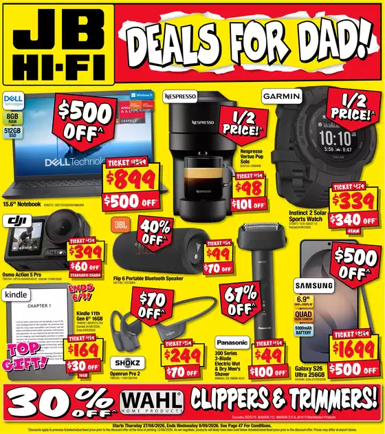 JB Hi Fi catalogue | Deals for Dad | 2026-08-27T00:00:00.000Z - 2026-09-02T00:00:00.000Z