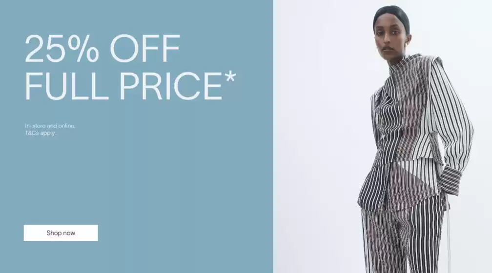 Cue catalogue | 25% Off Full Price | 2026-08-26T00:00:00.000Z - 2026-09-13T00:00:00.000Z