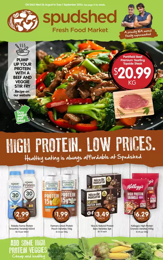 Spudshed catalogue | Weekly Specials | 2026-08-26T00:00:00.000Z - 2026-09-01T00:00:00.000Z