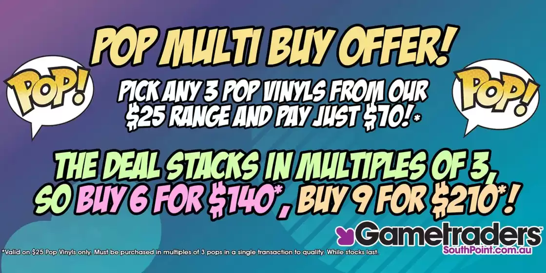 Gametraders catalogue in Heathcote | Pop Multi Buy Offer! | 2026-08-26T00:00:00.000Z - 2026-09-13T00:00:00.000Z