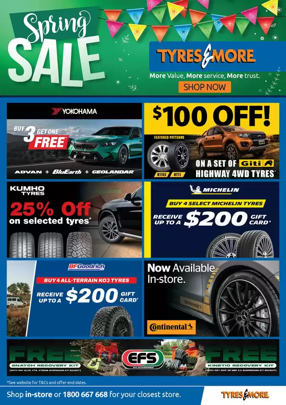 Tyres & More catalogue | Spring Sale | 2026-09-01T00:00:00.000Z - 2026-10-31T00:00:00.000Z
