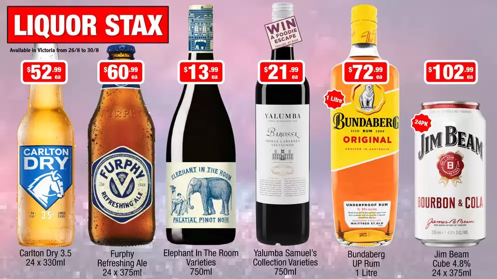 Liquor Stax catalogue | Weekly Specials | 2026-08-26T00:00:00.000Z - 2026-08-30T00:00:00.000Z