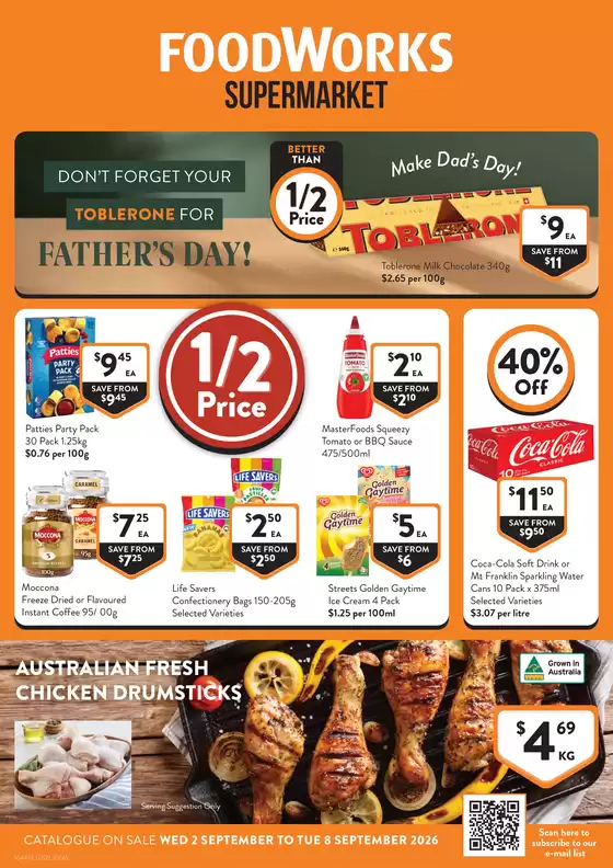 Foodworks catalogue in Auburn SA | Supermarket | 2026-09-02T00:00:00.000Z - 2026-09-08T00:00:00.000Z