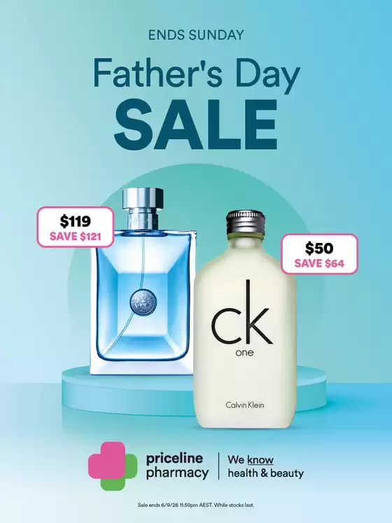 Priceline Pharmacy catalogue | Father’s Day Sale | 2026-09-03T00:00:00.000Z - 2026-09-06T00:00:00.000Z
