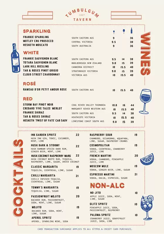Tumbulgum Tavern catalogue | Drinks Menu | 2026-09-01T00:00:00.000Z - 2026-09-30T00:00:00.000Z