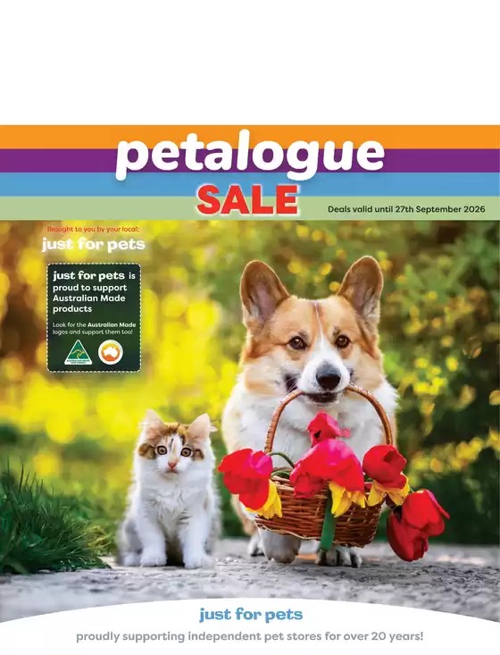 Just For Pets catalogue in Marrangaroo NSW | Petalogue | 2026-09-01T00:00:00.000Z - 2026-09-27T00:00:00.000Z