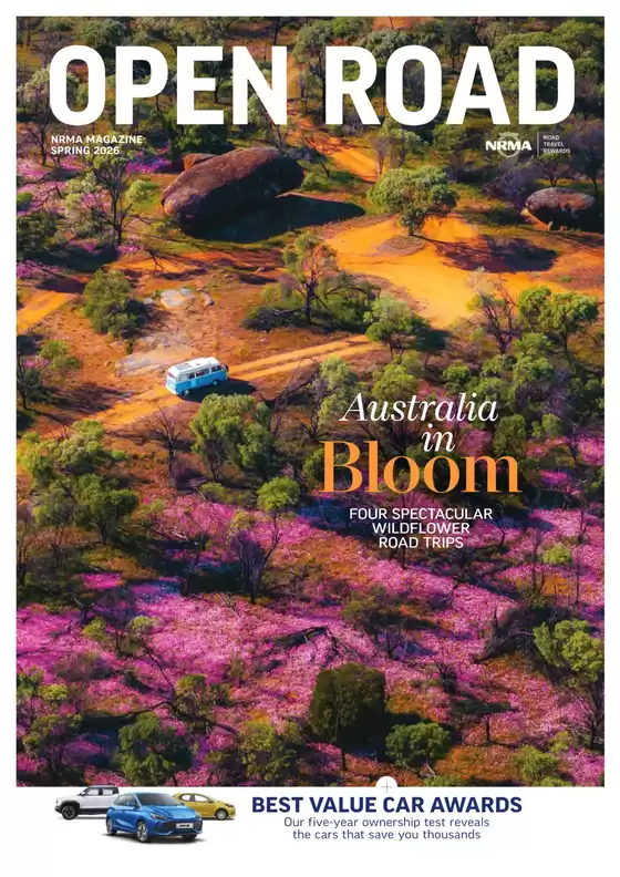 NRMA catalogue | Open Road Spring 2026 | 2026-09-01T00:00:00.000Z - 2026-11-30T00:00:00.000Z
