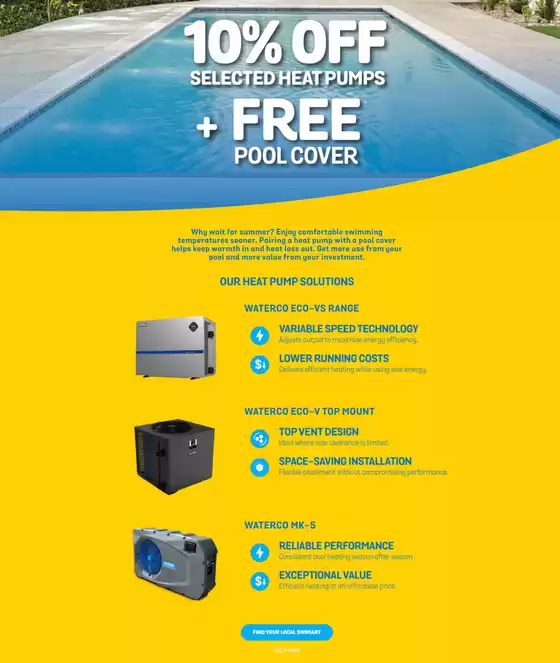 Swimart catalogue | Pool Heat Pump Sale 2026 | 2026-09-01T00:00:00.000Z - 2026-09-30T00:00:00.000Z