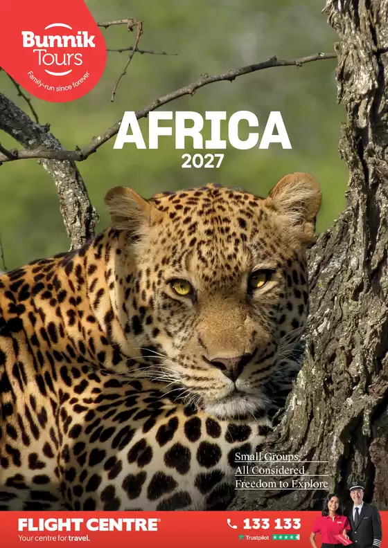 Flight Centre catalogue in Wallacia NSW | Bunnik Tours Africa 2027 | 2027-01-01T00:00:00.000Z - 2027-12-31T00:00:00.000Z