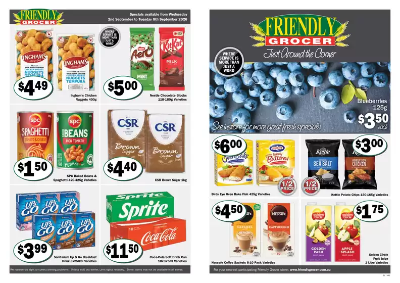 Friendly Grocer catalogue | Week 36 2026 catalogue zone 1 | 2026-09-02T00:00:00.000Z - 2026-09-08T00:00:00.000Z