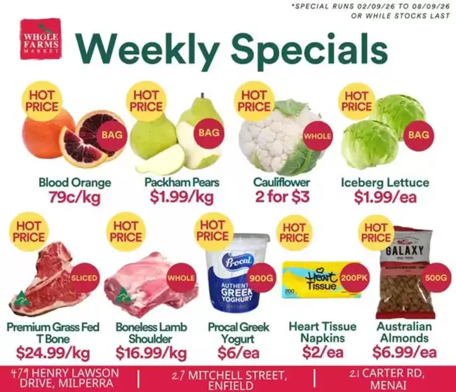 WHOLEFARMS catalogue | Weekly Specials | 2026-09-02T00:00:00.000Z - 2026-09-08T00:00:00.000Z