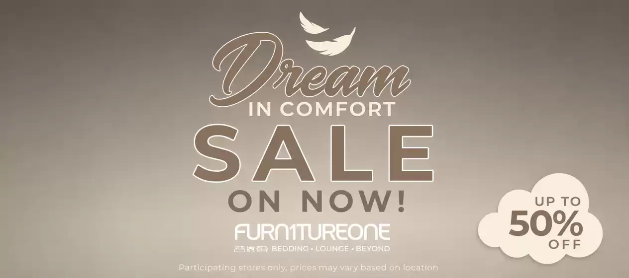 Furniture One catalogue | Sale 50% OFF | 2026-09-02T00:00:00.000Z - 2026-09-30T00:00:00.000Z