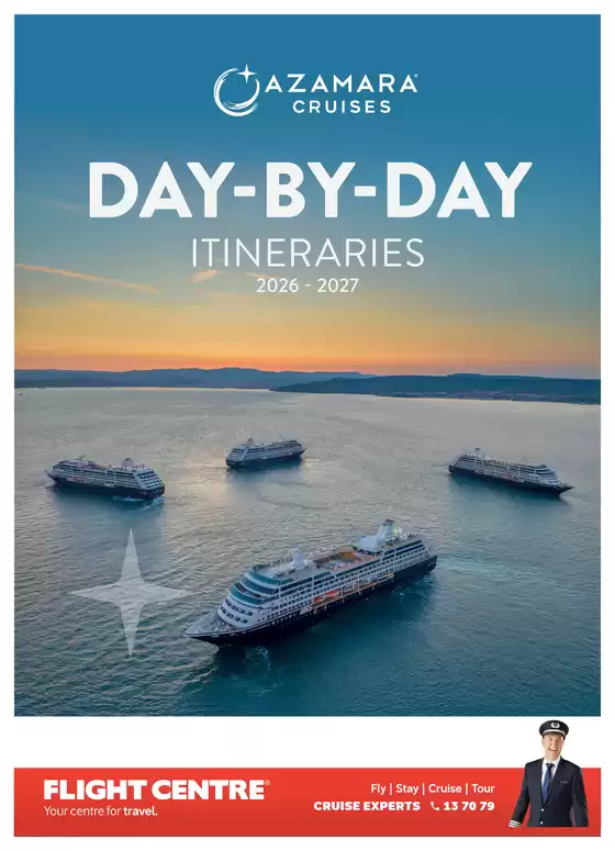 Flight Centre catalogue | Azamara Day-By-Day Itineraries 2026-2027 | 2026-01-01T00:00:00.000Z - 2027-12-31T00:00:00.000Z