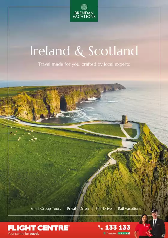Flight Centre catalogue | Brendan Vacations-Ireland & Scotland | 2026-09-03T00:00:00.000Z - 2026-09-17T00:00:00.000Z