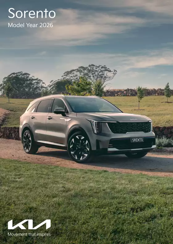 Kia catalogue | Kia Sorento | 2026-09-03T00:00:00.000Z - 2026-09-17T00:00:00.000Z