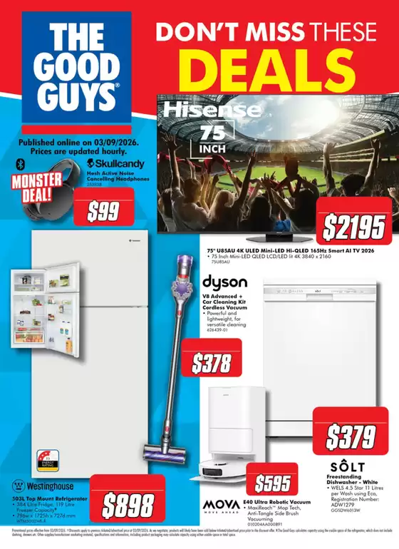 The Good Guys catalogue | Don't Miss These Deals | 2026-09-04T00:00:00.000Z - 2026-09-09T00:00:00.000Z