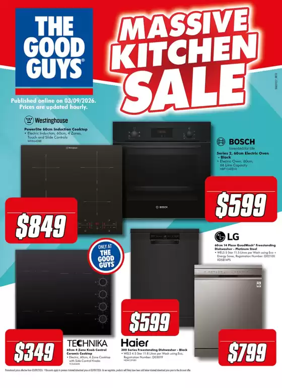 The Good Guys catalogue | Massive Kitchen Sale | 2026-09-04T00:00:00.000Z - 2026-09-09T00:00:00.000Z