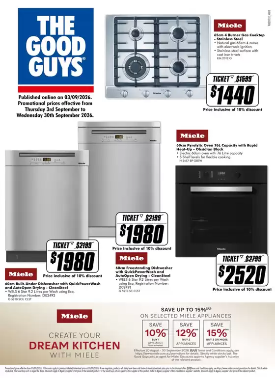 The Good Guys catalogue | Miele Catalogue | 2026-09-04T00:00:00.000Z - 2026-09-30T00:00:00.000Z